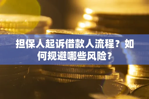 济南担保人起诉借款人流程？如何规避哪些风险？