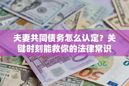 济南夫妻共同债务怎么认定？关键时刻能救你的法律常识