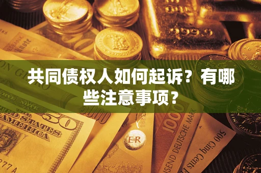 济南共同债权人如何起诉？有哪些注意事项？